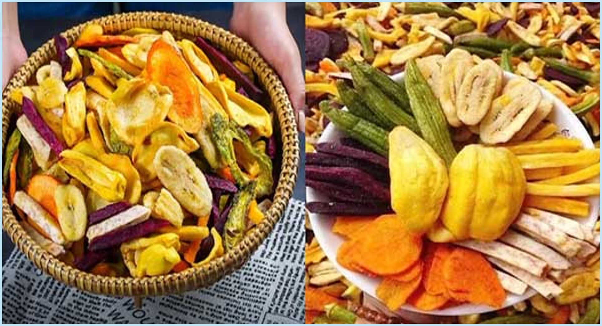 Củ cải đường đỏ chiên chân không 2